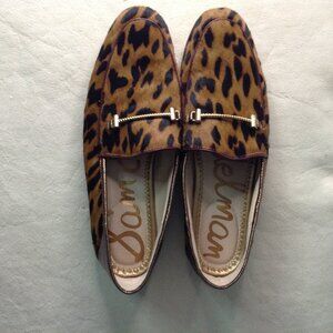 Sam Edelman Leopard Print Leather "8" Loafers, Horsebit, Quiet Lux, Classy, Chic